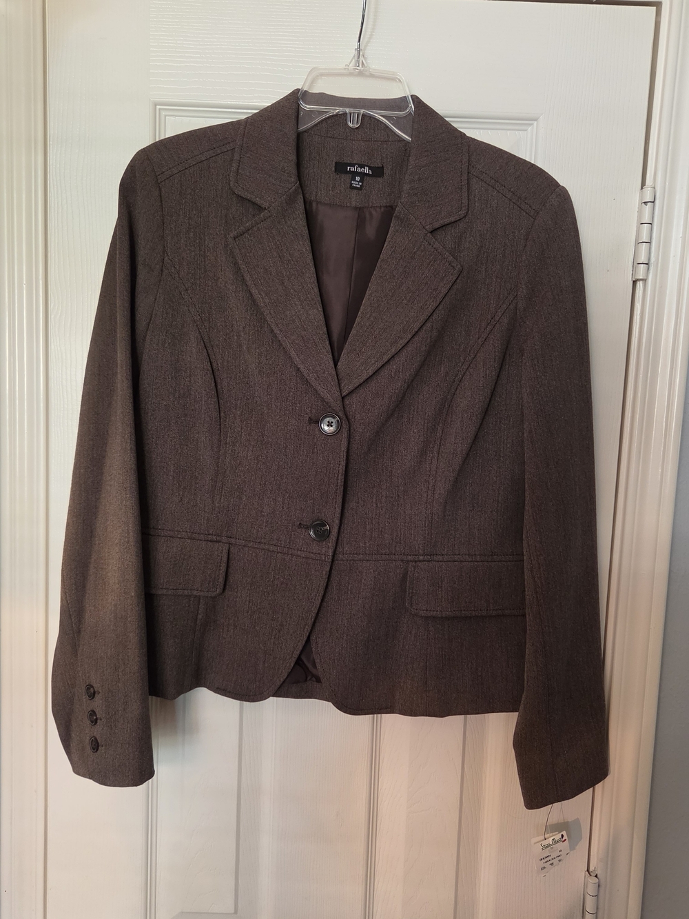 Rafaella Women's Brown Blazer Size 10 NWT